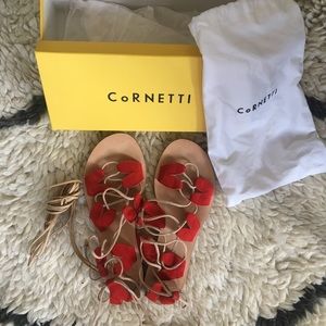 EUC ✨ Cornetti Innamorati Lace-up Sandals